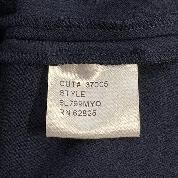 Tadashi Shoji Too Navy Blue Dress 1X Plus Size‎ Pleated Mesh Trim Party Formal